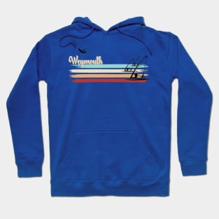 Weymouth Windsurfing Retro racing windsurfer Hoodie